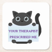 Cute Cat  スクエアペーパーコースター (正面)