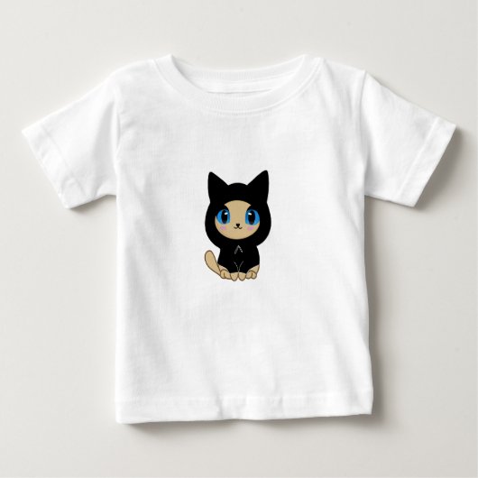 Cute Cat ベビーTシャツ (正面)