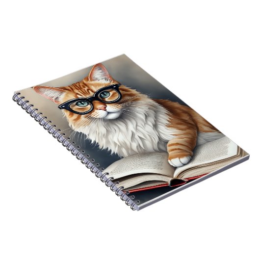 Cute Cat 読 Personal Log Journal ノートブック (右側)