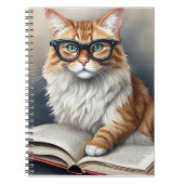 Cute Cat 読 Personal Log Journal ノートブック (正面)