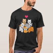 Cute Cat   a bunch of cute cats Tシャツ (正面)