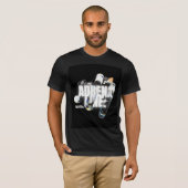 Cute cat & Adrenaline design t-shirt Tシャツ (正面フル)