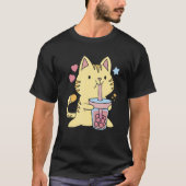 Cute Cat And Boba Tシャツ (正面)