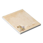 Cute Cat and Books ノートパッド (アングル)