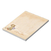 Cute Cat and Books ノートパッド (回転)