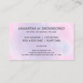 Cute Cat and Dog grooming Pet boutique 名刺 (裏面)