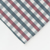 Cute Cat and Plaid Pattern フリースブランケット (角)