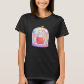 Cute Cat Apple Dome Pastel Rainbow Tシャツ (正面)