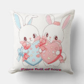 Cute Cat Art Pillow for Nursery, Kids’ Room  クッション (正面)