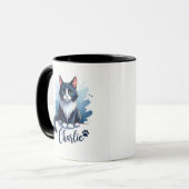 Cute Cat Artwork Mug – Gift for Animal Lovers マグカップ (正面左)
