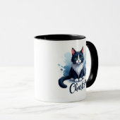 Cute Cat Artwork Mug – Gift for Animal Lovers マグカップ (正面右)