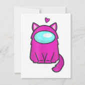 Cute Cat Astronaut, Among me or us, Nerdy Girl Gam 招待状 (裏面)