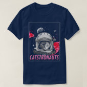 Cute Cat Astronaut Feline Space Pet Owner Science  Tシャツ (デザイン正面)