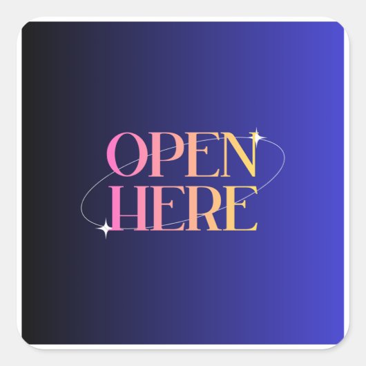 Cute Cat Astronaut Sticker – Kawaii Space Cat Viny スクエアシール (正面)