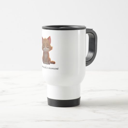 Cute cat - beautiful present for animal lover トラベルマグ (正面右)