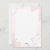 Cute Cat Birth Affirmation Art シーズンカード (裏面)