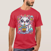 Cute Cat Bobaea Bubbleea Anime Kawaii Neko Gift Id Tシャツ (正面)
