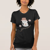 CUTE CAT CAT LOVERS HAT, FLOWER CAT  Tシャツ (正面)