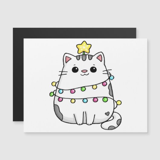 Cute Cat Christmas design  (正面/裏面)