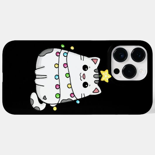 Cute Cat Christmas design Case-Mate iPhoneケース (裏面 (横))