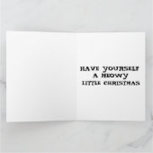 CUTE CAT CHRISTMAS GREETING CARD サンキューカード (内部)