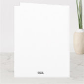 CUTE CAT CHRISTMAS GREETING CARD サンキューカード (裏面)