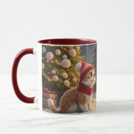 cute cat christmas mug マグカップ