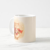 Cute Cat Christmas Mug Wrap コーヒーマグカップ (正面左)