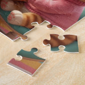 Cute Cat Coder Achievement Jigsaw Puzzle ジグソーパズル (側面)