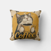 Cute Cat Coffee クッション (正面)