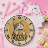 Cute Cat Coffee ペーパープレート (パーティー)