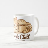 Cute Cat Coffee Mug – Adorable Cat Lover Gift, 11o コーヒーマグカップ (正面右)
