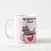 Cute Cat Coffee Mug – Funny Gift for Cat Lovers コーヒーマグカップ (左)