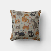 Cute cat cushion クッション (正面)
