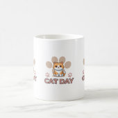 Cute Cat Day Mug – Kawaii Kitten Coffee Cup コーヒーマグカップ (中央)