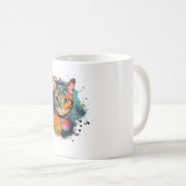 cute cat design コーヒーマグカップ (正面右)