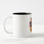 cute cat design ツートーンマグカップ (左)