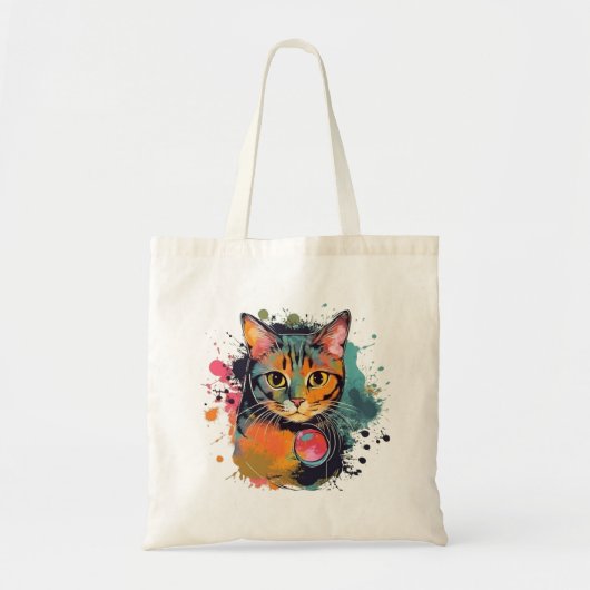 cute cat design  トートバッグ (正面)