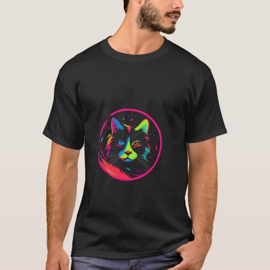 cute cat design  tシャツ (正面)