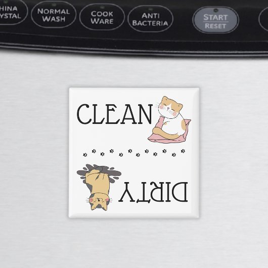 Cute Cat Dishwasher Magnet マグネット