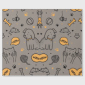 CUTE CAT&DOG ラッピングペーパー (フラット)