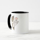 Cute Cat Don’t Touch My Mug Coffee Mug マグカップ (正面左)