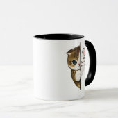 Cute Cat Don’t Touch My Mug Coffee Mug マグカップ (正面右)