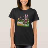 Cute Cat Easter Day Bunny Eggs Costume Mens Women Tシャツ (正面)