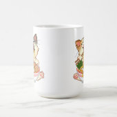 Cute Cat Eating Ramen Funny cartoon Anime kitty コーヒーマグカップ (中央)