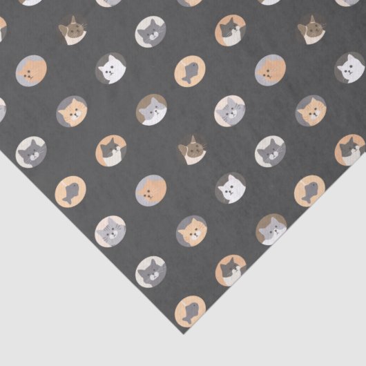 Cute Cat Face Tissue Paper with Cat Pattern 薄葉紙 (詳細)