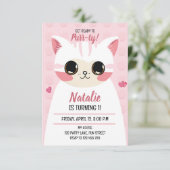 Cute cat first birthday  案内状 (スタンド正面)