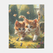 Cute Cat Fleece Blanket フリースブランケット (正面)