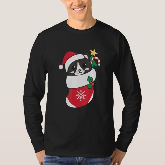 Cute Cat For Christmas Cat 4 Tシャツ (正面)