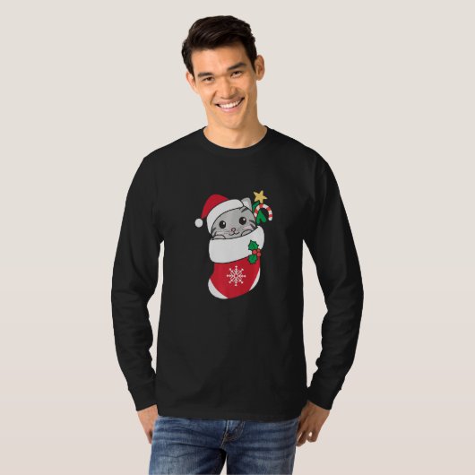 Cute Cat For Christmas Cat  6 Tシャツ (正面フル)
